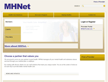 Tablet Screenshot of mhnet.com